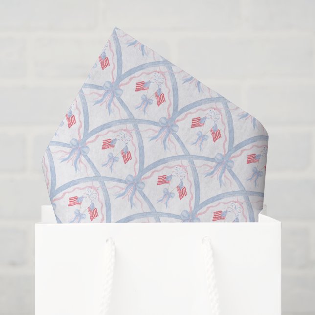 Watercolor 4th of July Fireworks Tissue Paper (Gift Bag)