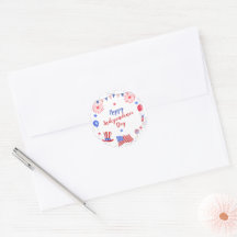 Watercolor 4th of July Independence Day Party