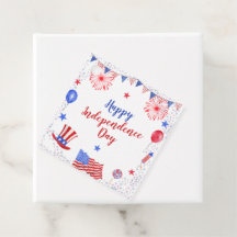 Watercolor 4th of July Independence Day Party