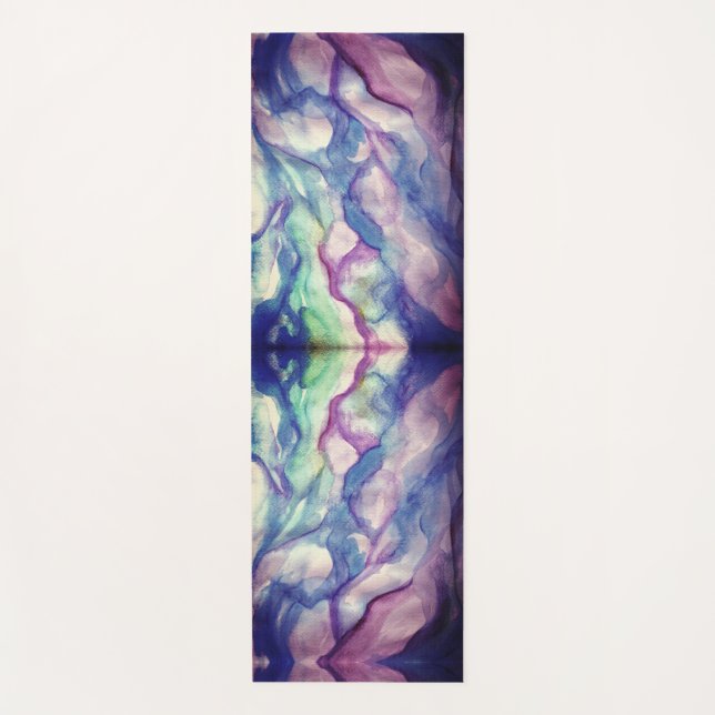 Watercolor  Abstract Art Yoga Mat (Front)