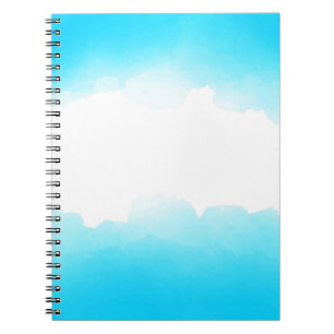 Watercolor abstract background notebook