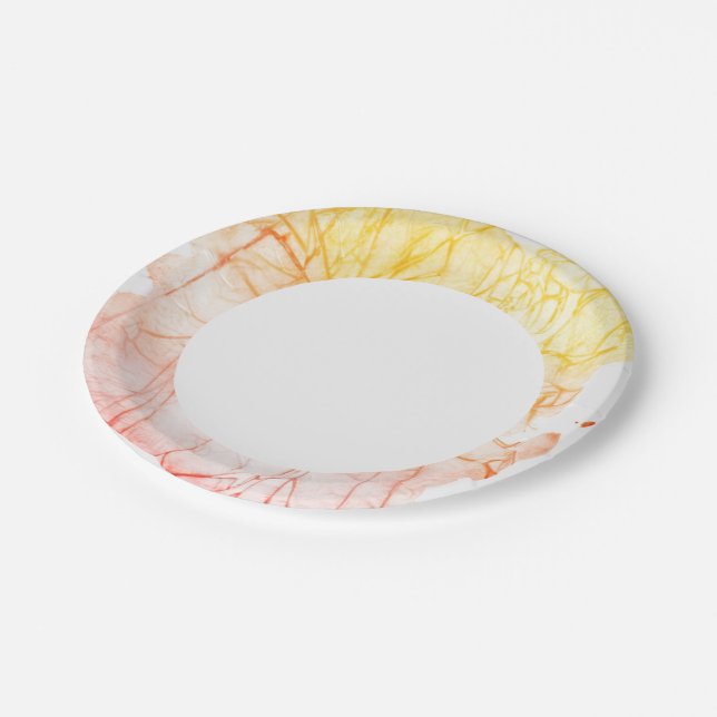watercolor abstract background paper plate (Angled)