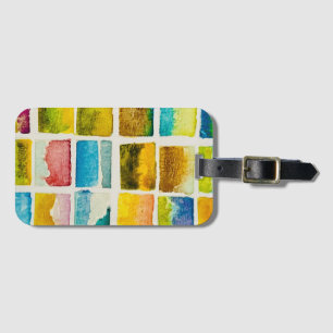 Watercolor Abstract Clouds Landscape  Luggage Tag