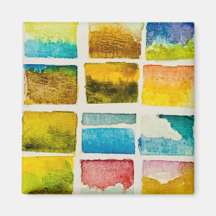 Watercolor Abstract Clouds Landscape Magnet
