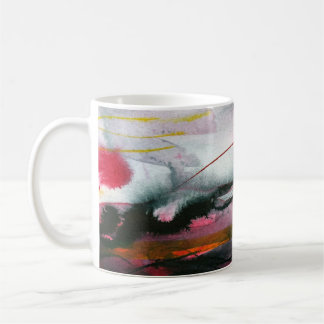 watercolor abstract coffee mug