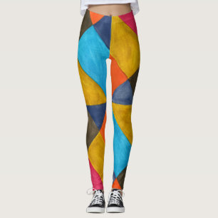 Watercolor abstract creative design. leggings