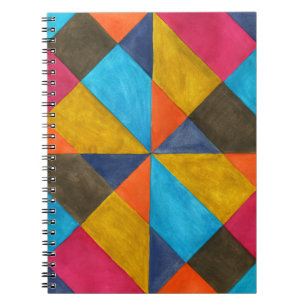 Watercolor abstract creative design. notebook
