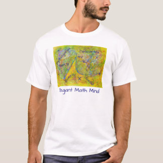 Watercolor Abstract Elegant Math Mind T-Shirt
