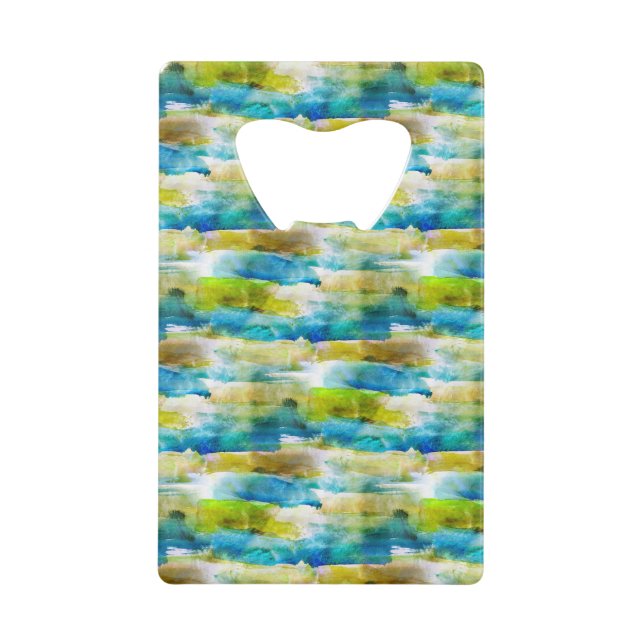 Watercolor abstract green, blue (Front)