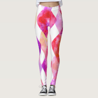 Watercolor Abstract: Hand Painted Seamless. Leggings