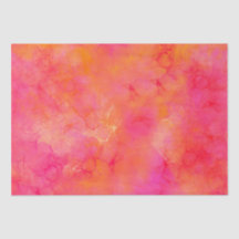 Watercolor Abstract Ink Art Pink Orange Wrapping P