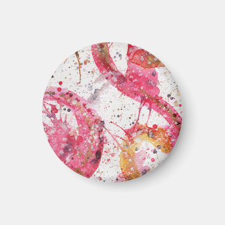 Watercolor abstract magnets