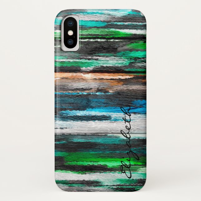 Watercolor Abstract Monogram #17 Case-Mate iPhone Case (Back)