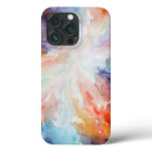 Watercolor Abstract Multicolor Cloud Art