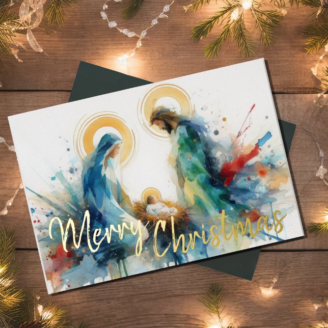 Watercolor Abstract Nativity Scene (Creator Uploaded)