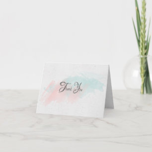 watercolor abstract note card thank you