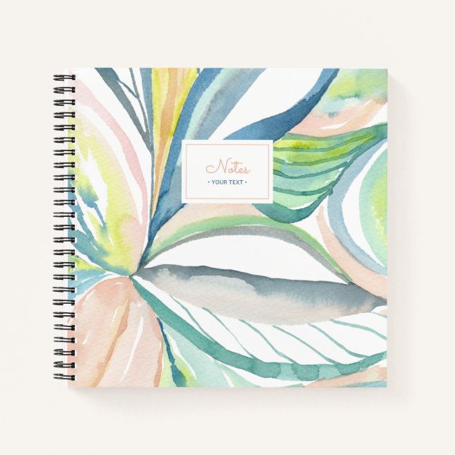 Watercolor Abstract Painting Personal Notebook (Front)