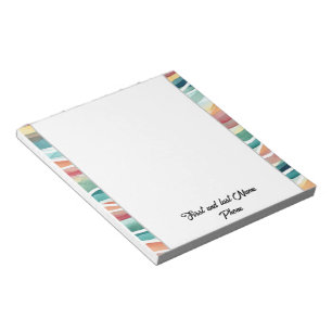 Watercolor Abstract Pastel Notepad