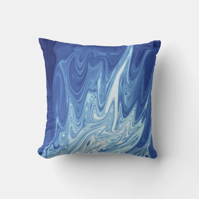 Watercolor abstract pattern cushion (Front)