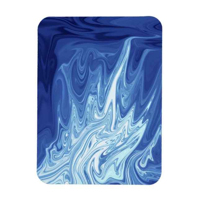 Watercolor abstract pattern magnet (Vertical)