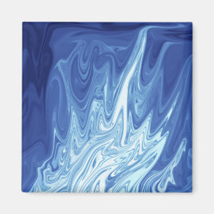 Watercolor abstract pattern magnet