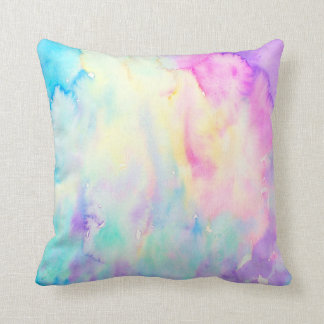 Watercolor Abstract Pattern Pillow