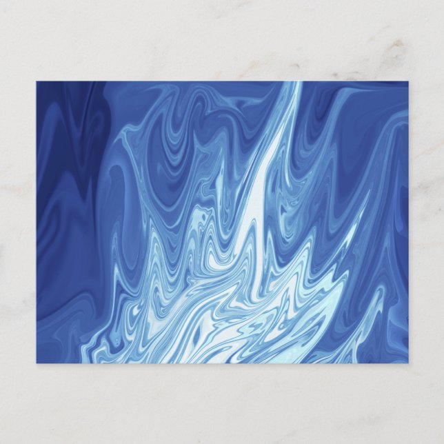 Watercolor abstract pattern postcard (Front)