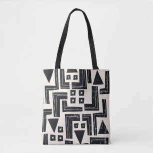 Watercolor abstract shapes tote bag