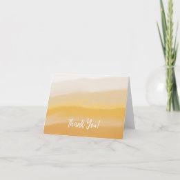 Watercolor Abstract Thank You Card