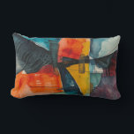 Watercolor abstract vintage lumbar cushion<br><div class="desc">A design that your home needs</div>