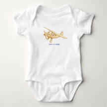 Watercolor Aeroplane Baby Outfit