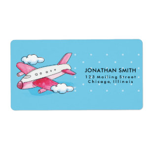 Watercolor Aeroplane Travel