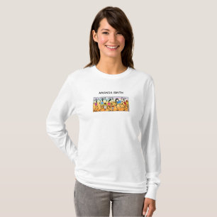 Watercolor, African Art, Cute Heart Warming Dance T-Shirt