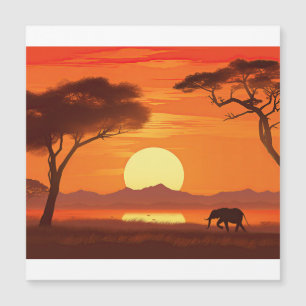 Watercolor African Safari