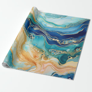 Watercolor Agate Wrapping Paper