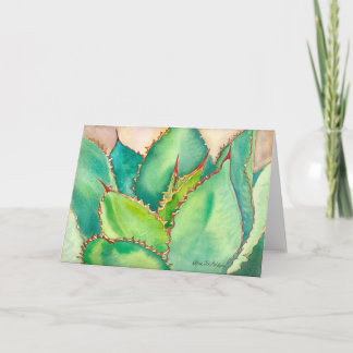 Watercolor Agave Greeting Card #2