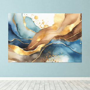 watercolor alcohol ink abstract canvas print