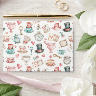 Watercolor Alice Pattern Envelope