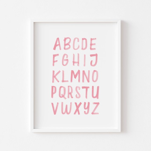 Watercolor Alphabet ABC educational poster (Creator Uploaded)