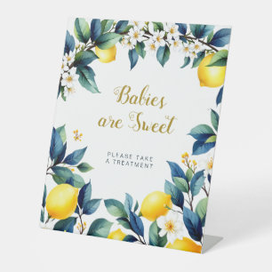 Watercolor Amalfi Citrus Babies Are Sweet Sign