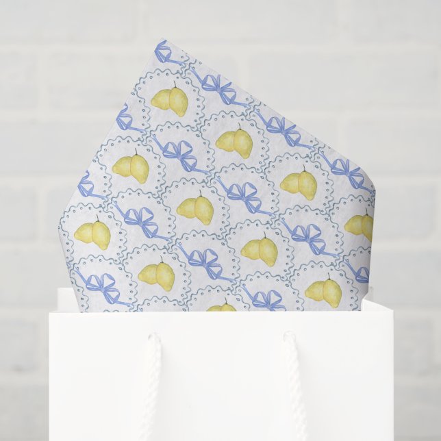 Watercolor Amalfi Lemons Tissue Paper (Gift Bag)