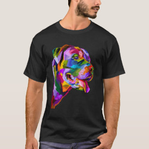 Watercolor American Staffordshire Bull Terrier Art T-Shirt