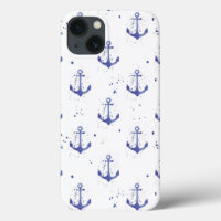 Watercolor Anchor Pattern 2