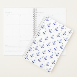 Watercolor Anchor Pattern 2 Planner