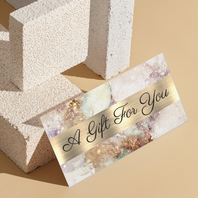 Watercolor and Gold Foil  Gift Certificate (Creator Uploaded)