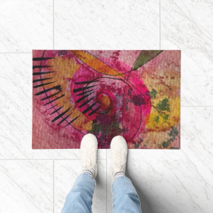 Watercolor And Ink Abstract Beautiful Painting Art Doormat