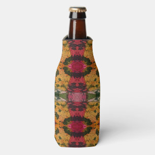 Watercolor And Ink Abstract Expressionism Art Bottle Cooler