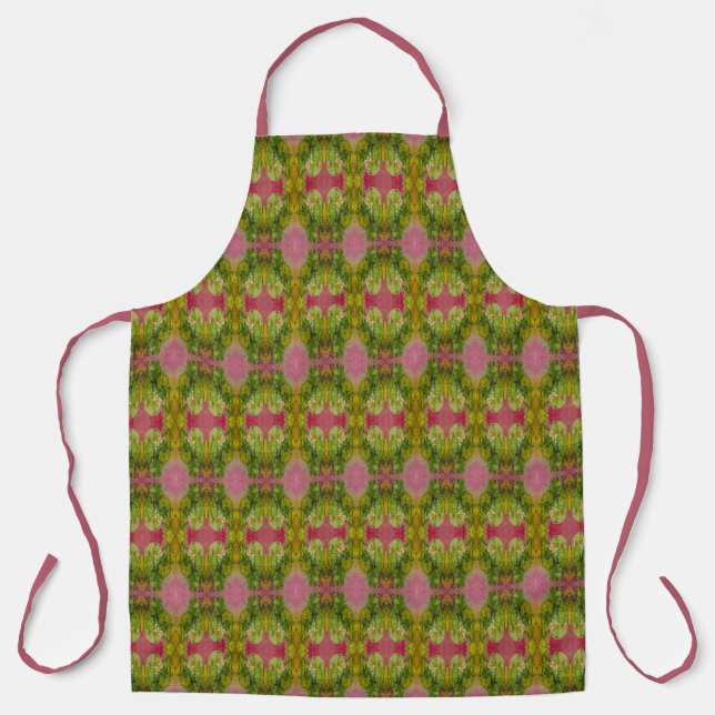 Watercolor And Ink Abstract Impressionistic Art  Apron (Front)