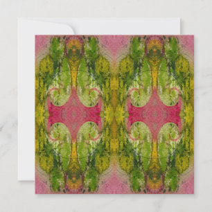 Watercolor And Ink Abstract Impressionistic Art Card