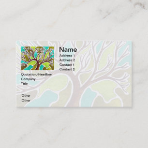 Watercolor and Pen & Ink Tree Business Card
